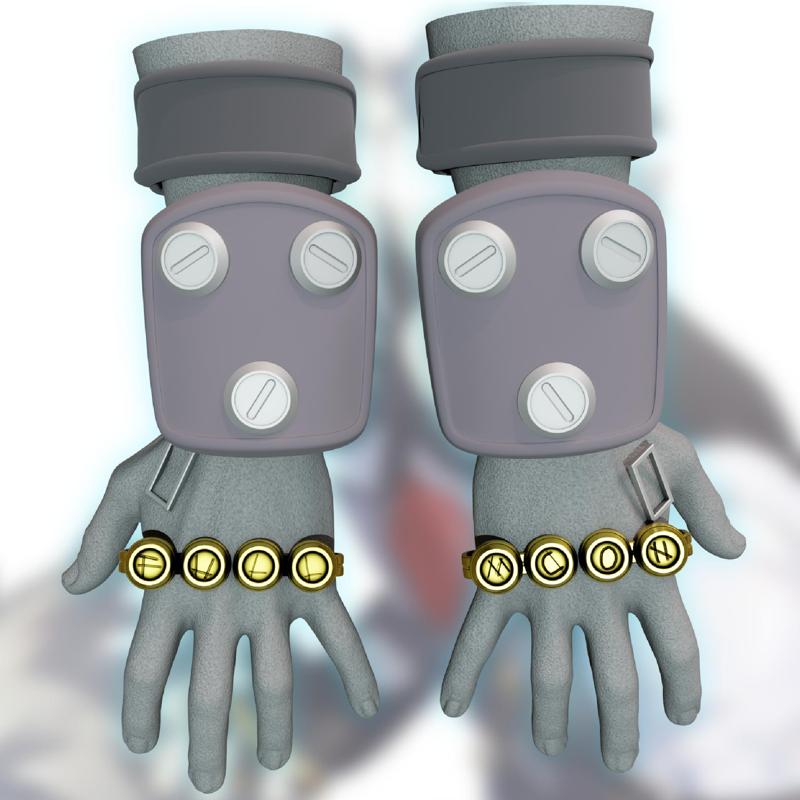 Von Lycaon brass knuckles arm palm cosplay accessories