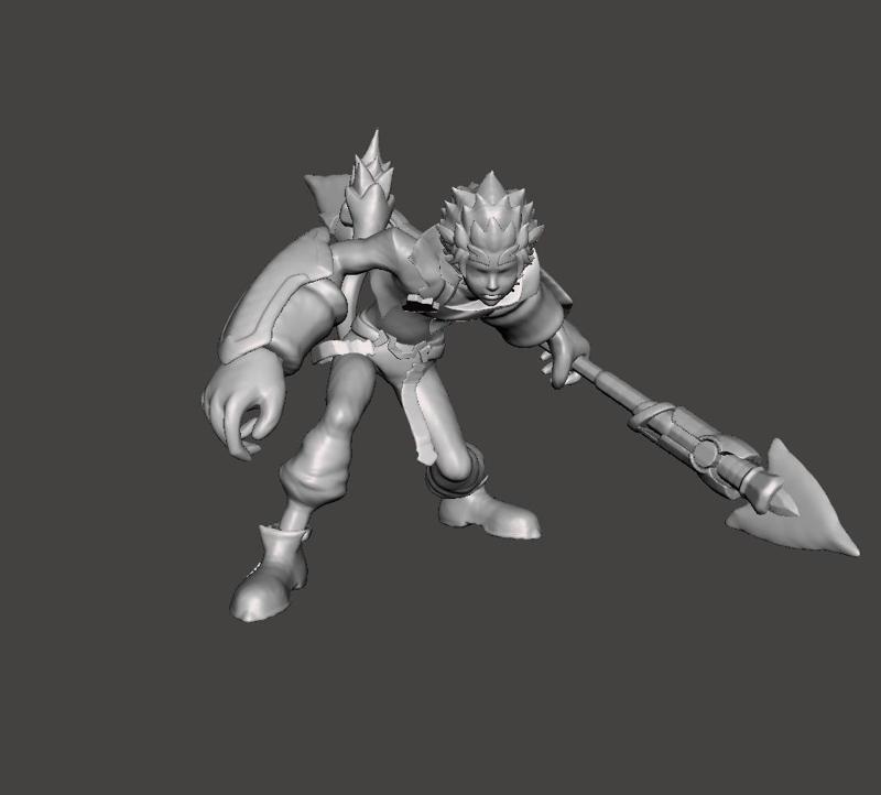 Battle Academia Wukong 3D Model