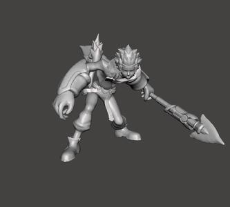 Battle Academia Wukong 3D Model