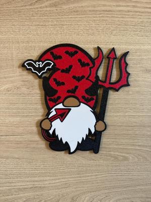 Halloween devil gnome