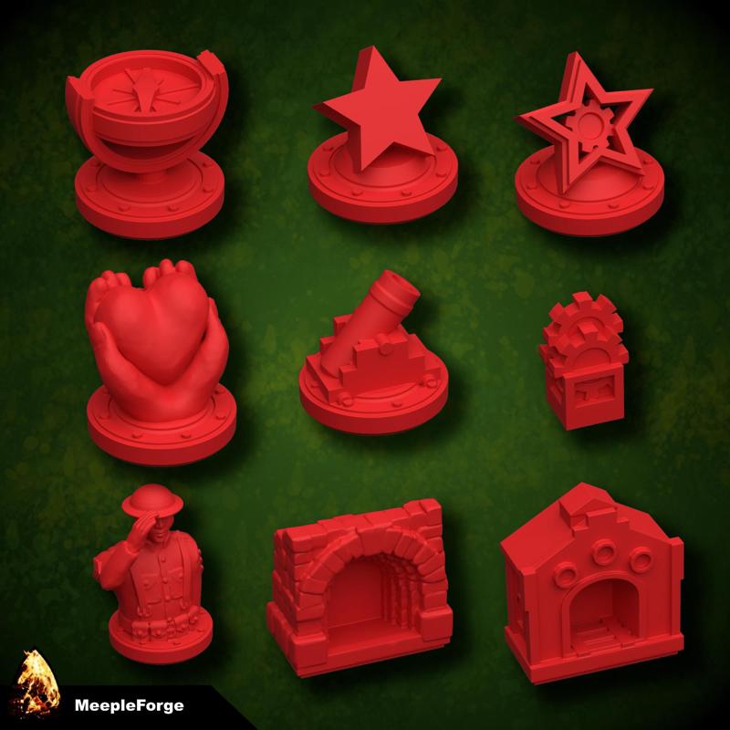 Universal Tokens - Scythe Board Game Set