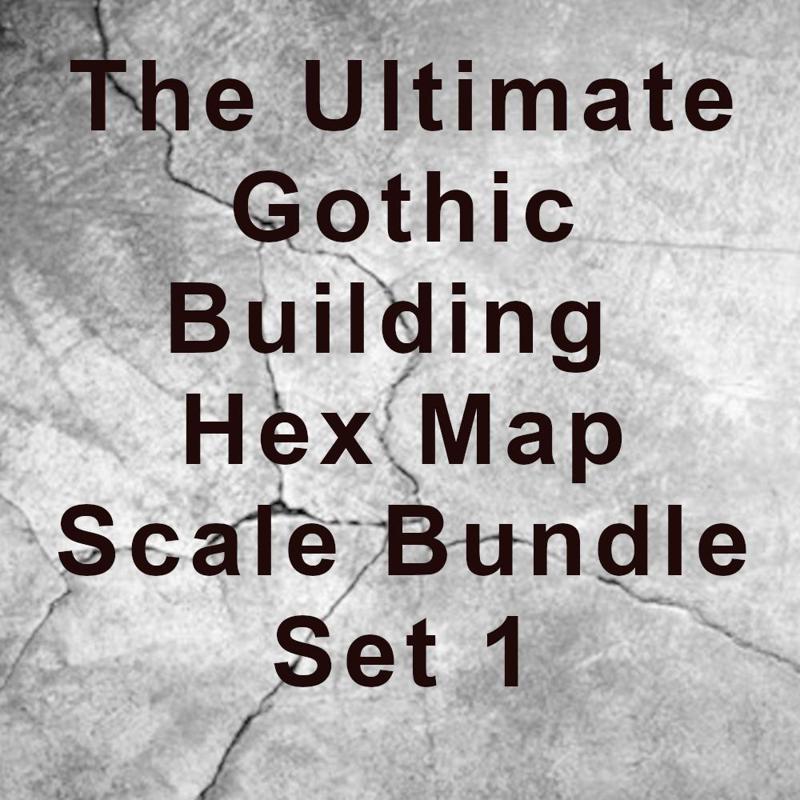The Ultimate Gothic Building Hex Map Scale Bundle Set 1