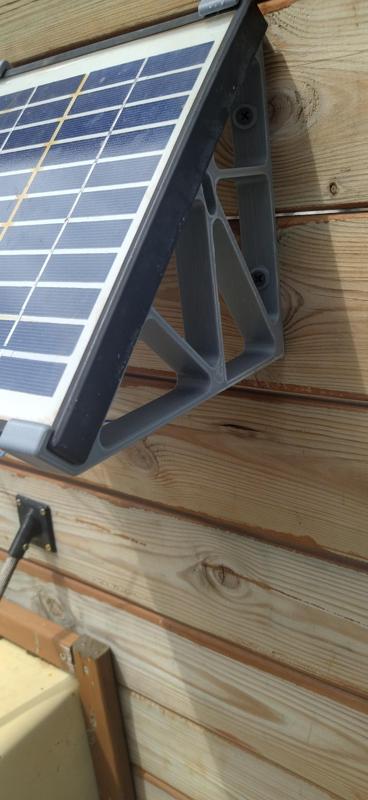 Support for small solar panel
