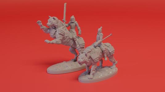 Tiger mounted samurai