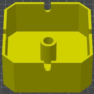 Square Ashtray with Snuffer