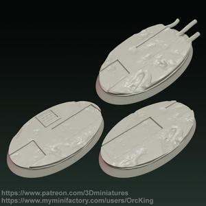Urban Oval 75mm Bases