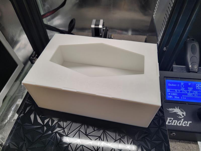 Proper sized Snack Baggie box