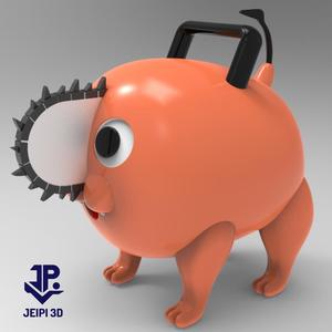 POCHITA_CHAINSAWMAN_CHAINSAW MAN_POCHITA_ANIME_3D_PERRO_CHARACTER