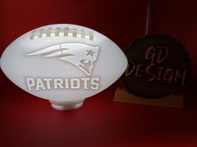 New England Patriots 3D FOOTBALL TEALIGHT