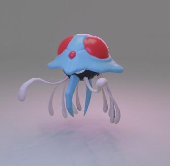 tentacruel easy to print in parts and complete
