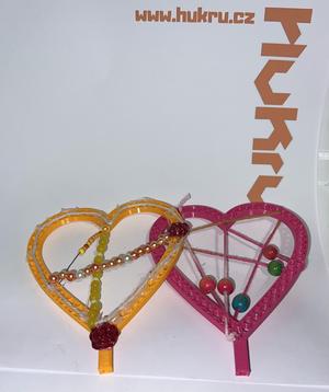 3D heart for Mother's day (Pin version & Necklace version)