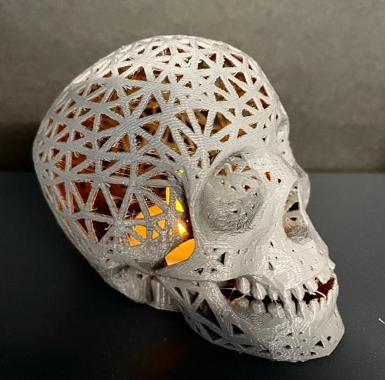 Decorative skull and crossbones