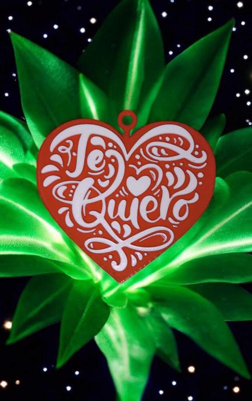 Christmas ornament heart shape