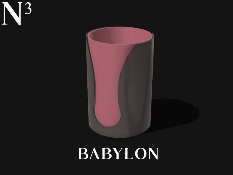 Split Colour Modern Vase