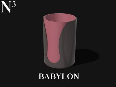 Split Colour Modern Vase