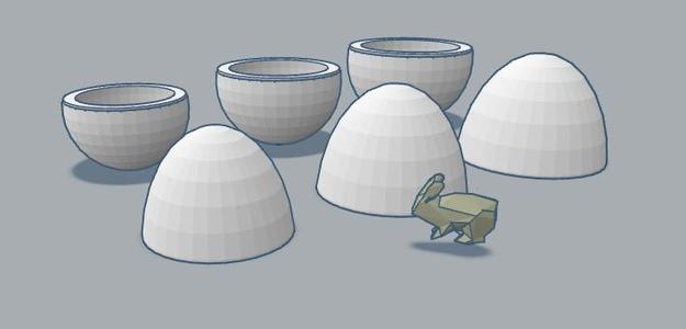 egg inside egg rabbit nesting doll