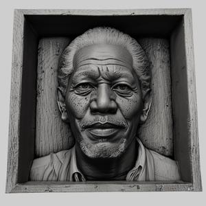 Morgan Freeman head relief actor