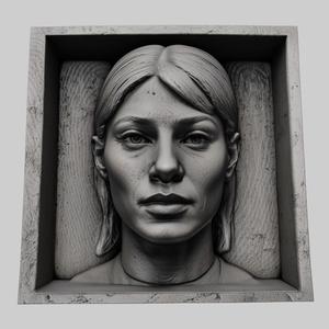 Rosamund Pike head relief actress