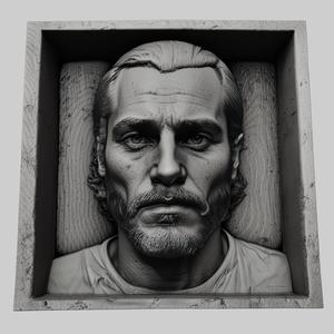 Joaquin Phoenix head relief actor
