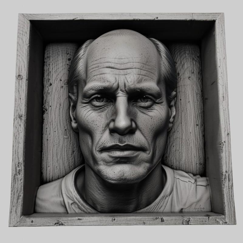 Woody Harrelson head relief actor