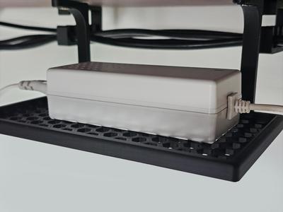 Under Desk Cable Tray Clean Cable Management Hex