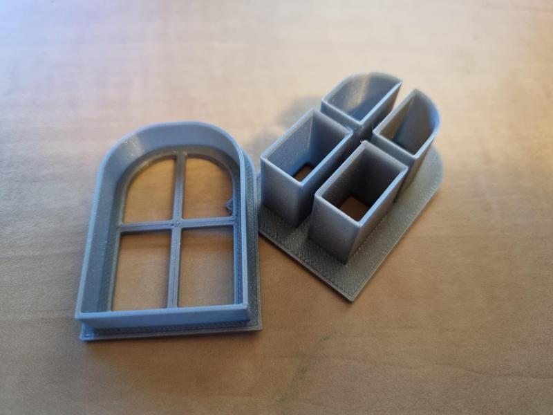 Windows cutters with frame - for pottery