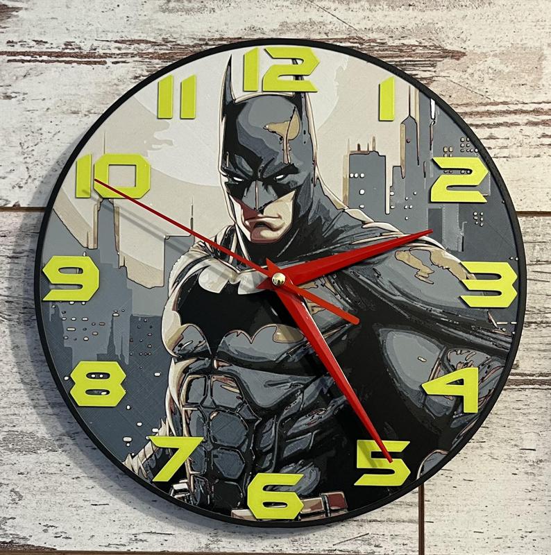 Batman Clock (Filament Painting)