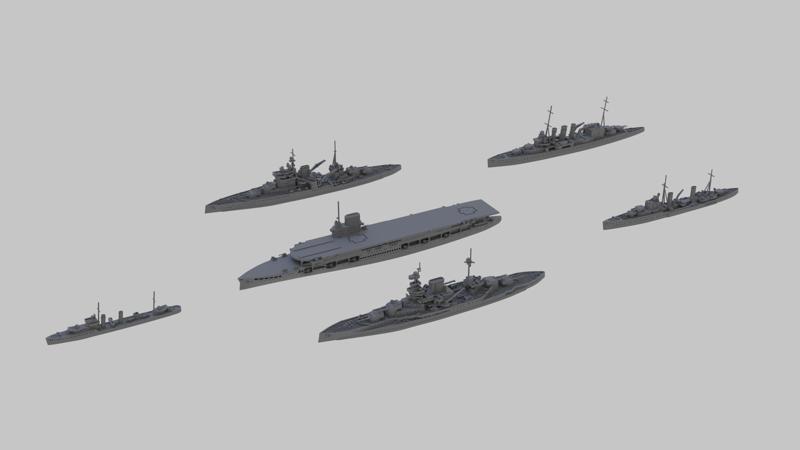 WW2 Royal Navy Fleet Pack 1
