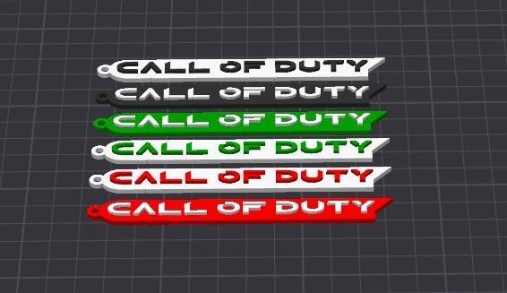 call of duty easy print multicolor keychain
