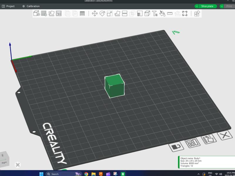 calibration cube (minimalistic)