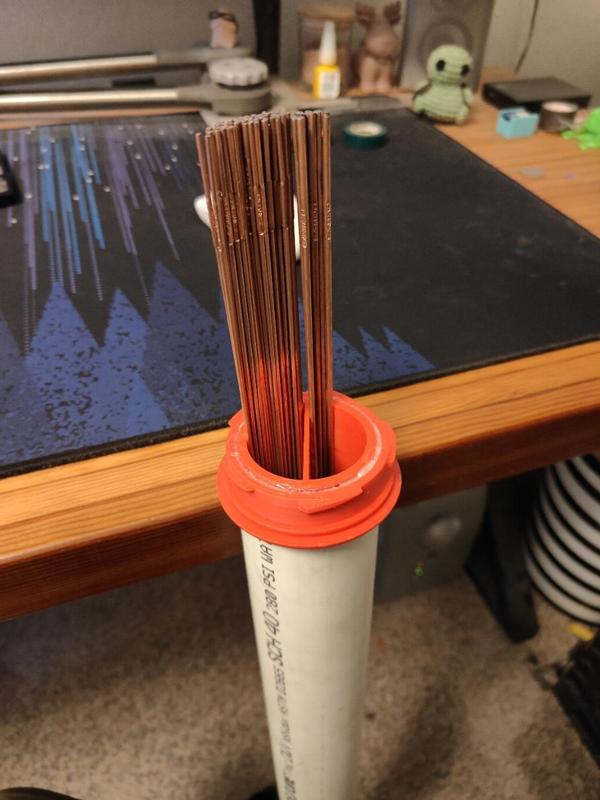 TIG welding rod holder 2 in pvc