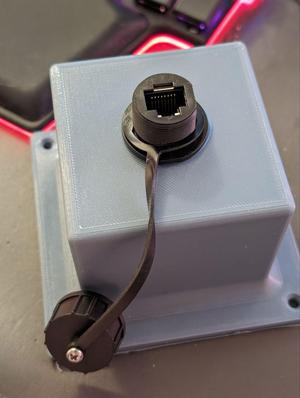 Ethernet waterproof entrance bulkhead for starlink / rv