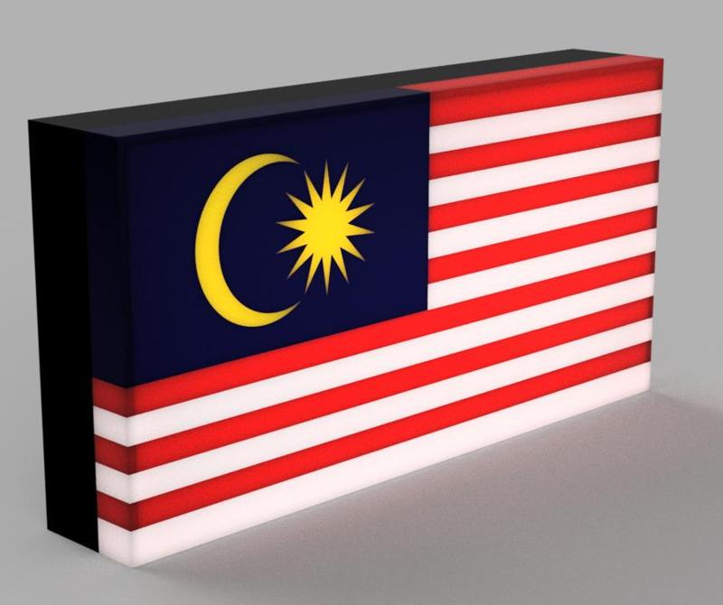 World Flags - Malaysia LED Lamp