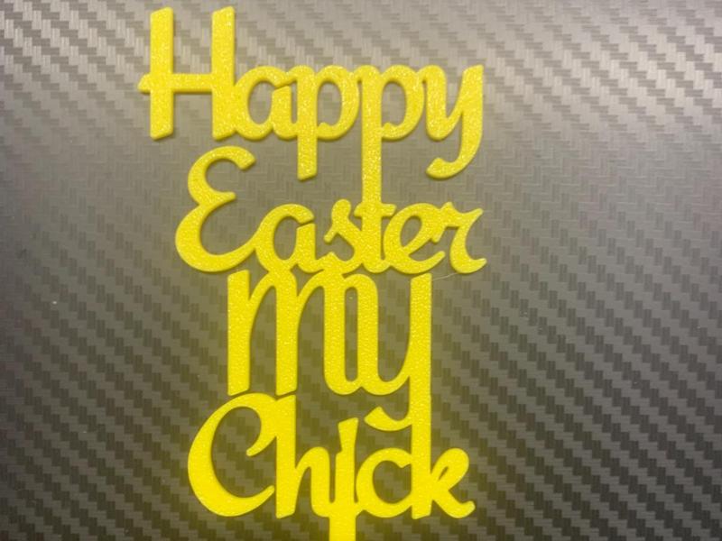 Happy Easter my Chick cake topper