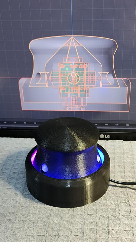 Space Mushroom Remix: UFO style knob with LED light