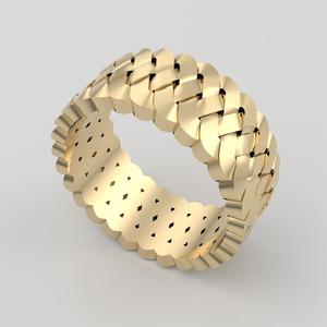 Intricate Braided Ring 3D print