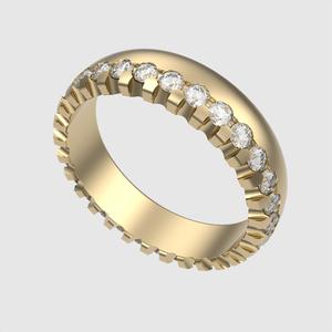 Radiant Pave Eternity Band 3D print