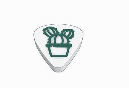 Cactus Guitar Pick