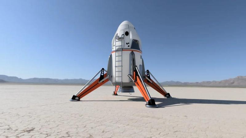 SpaceX Lander in diffrent parts