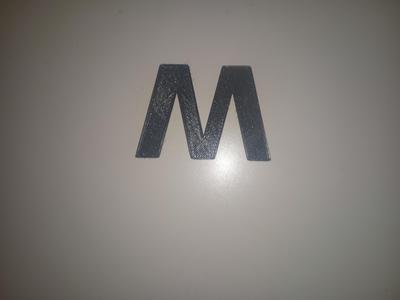 Alphabet letter M