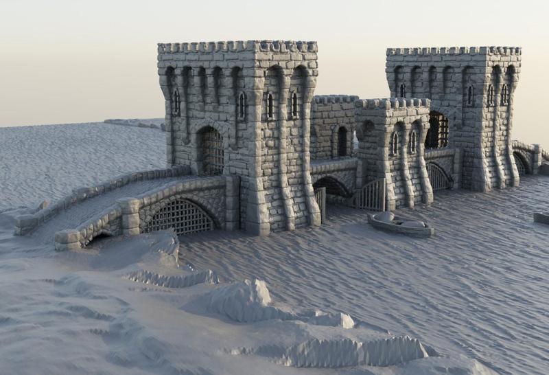 River Patrol Bridge - Tabletop Terrain - 28 MM