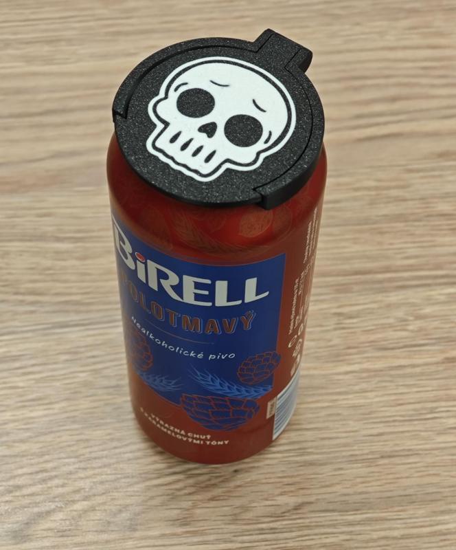 halloween skull can lid printed in one piece