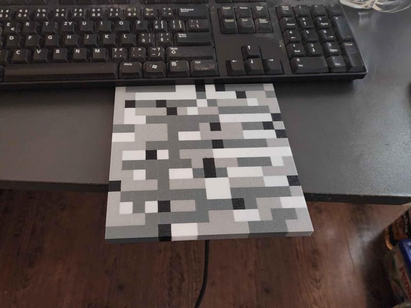 Minecraft 4 color bedrock plate