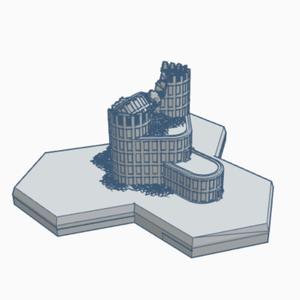 Ruined High Rise Condo Hex Map Scale HMSSFR048