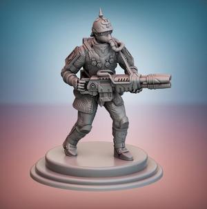 Sanctus Manipulus. Breacher (Rotating Heavy Blaster)