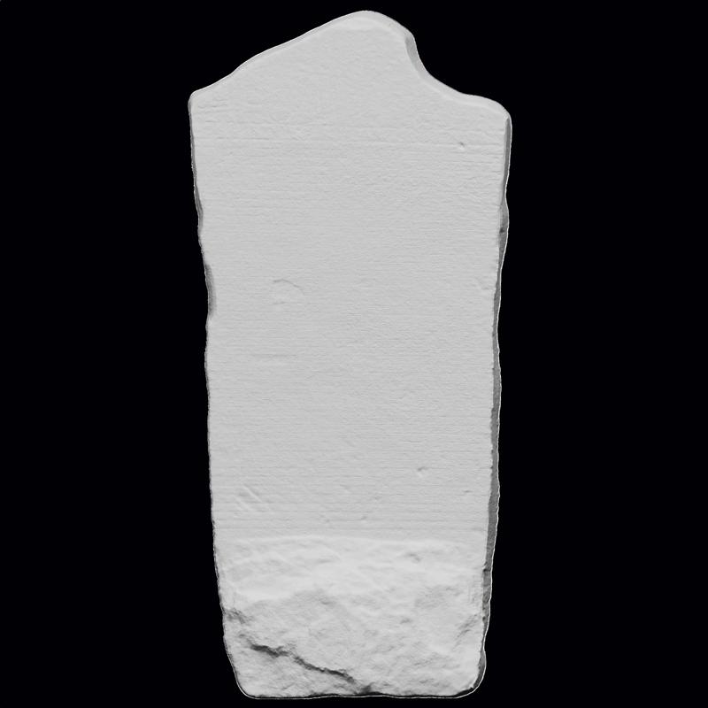 Sandstone stela inscribed in Meroitic script