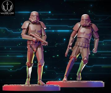 star wars shatterpoint stormtroopers 1 and 2 presupported included