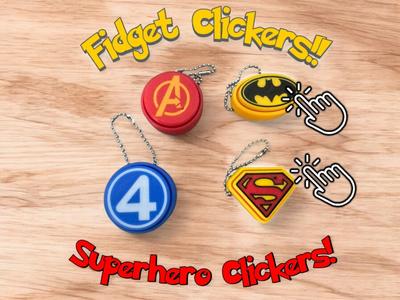 Super Hero Logos - Fidget Clickers