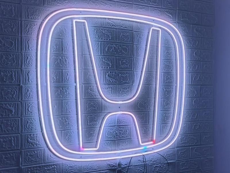 Honda Neon Led RGB Wall Logo - 100 x 82 cm