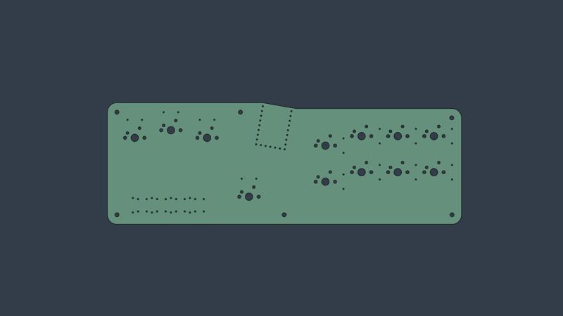 WannaBe - 16 Key Mechanical Gamepad PCB (.STEP)